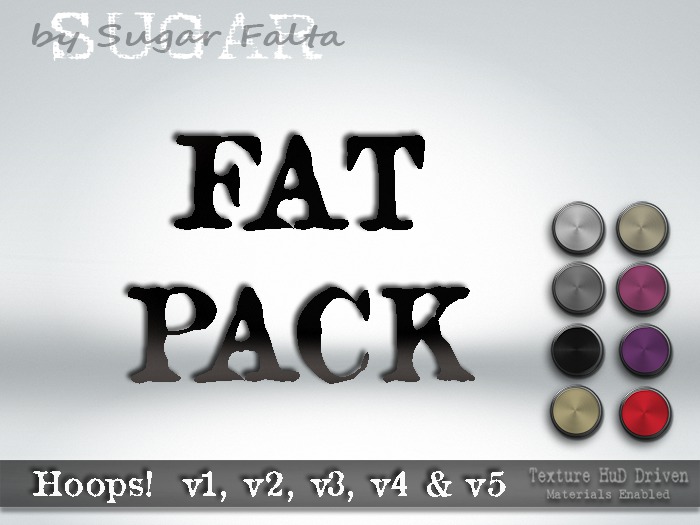 SUGAR - HOOPS! FAT PACK - (METALIC SOLIDS HUD) BAGGED