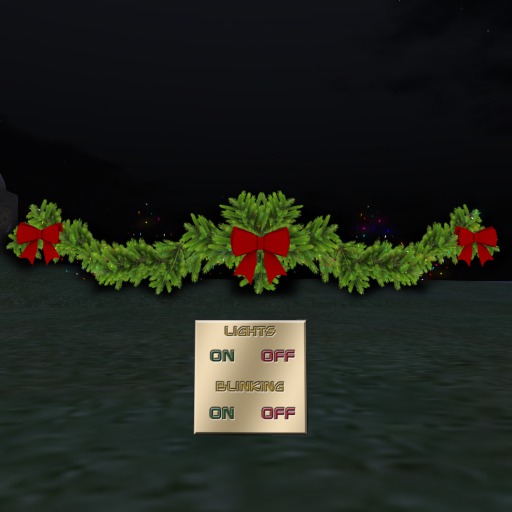 Christmas Garland with Lights and Switch