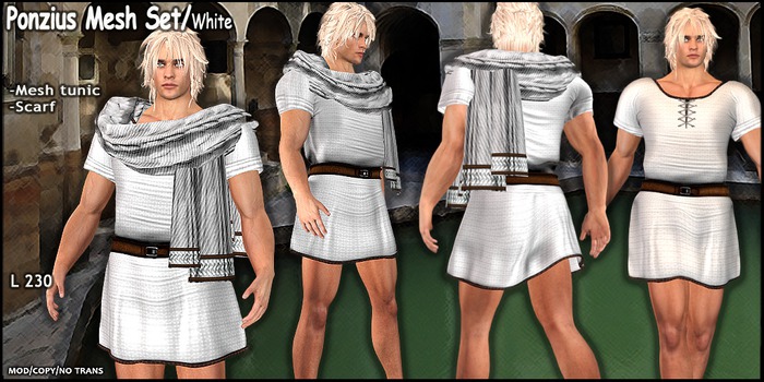 Ponzius Tunic Set T.E.D. /White