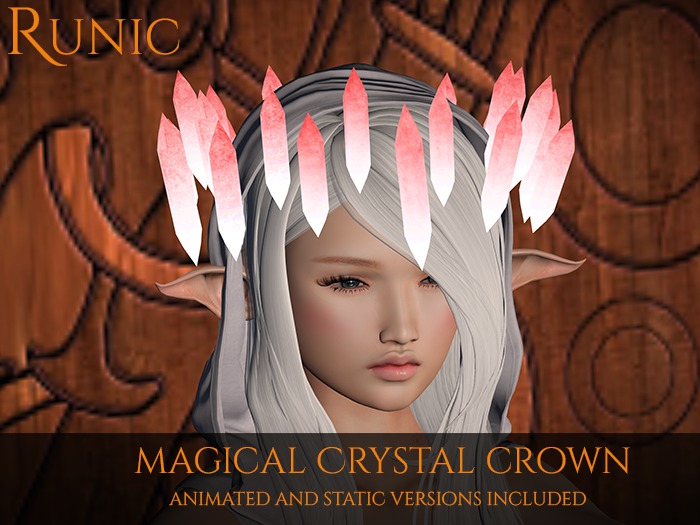.: Runic :. Magical Crystal Crown (Red/White)