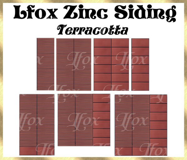 lfox Zinc Siding - Terracotta