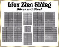 lfox Zinc Siding - Silver and Steel