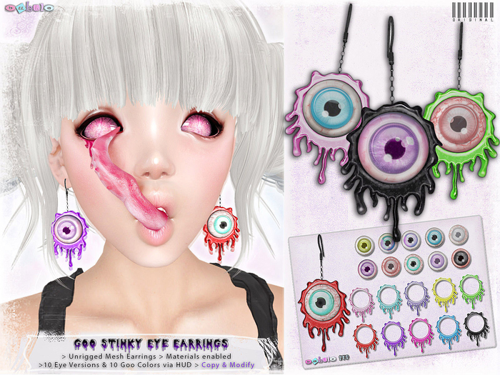 [ bubble ] Goo Stinky Eye Earrings