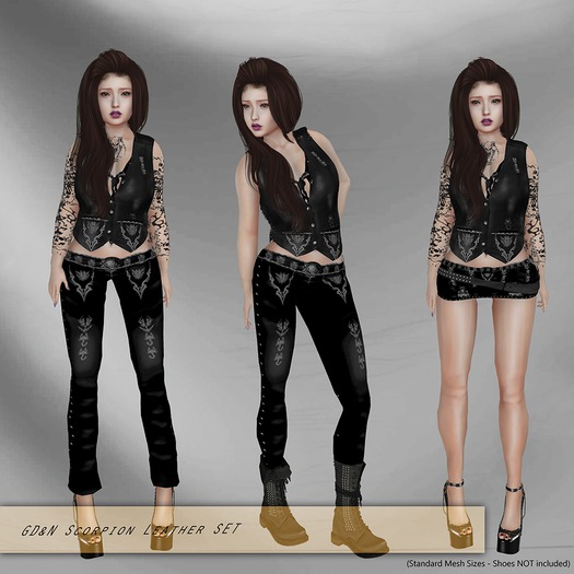 GD&N Ebony Scorpion Leather Set