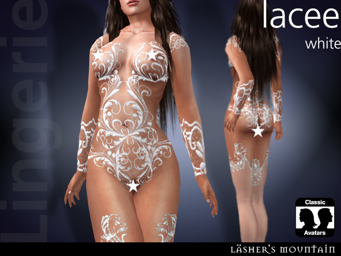 Blanca Lacee - Burlesque Styled bordado Juego de Lencería