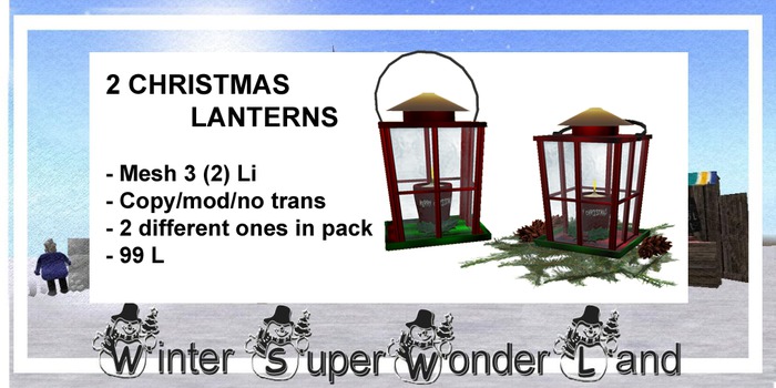 2 Christmas Lanterns box from WinterSuperWonderland
