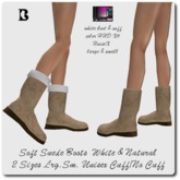Blackburns Soft Suede Boots Rigged Mesh Flat Soles Unisex Pac