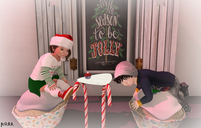 p.o.s.e. xmas cupcakes