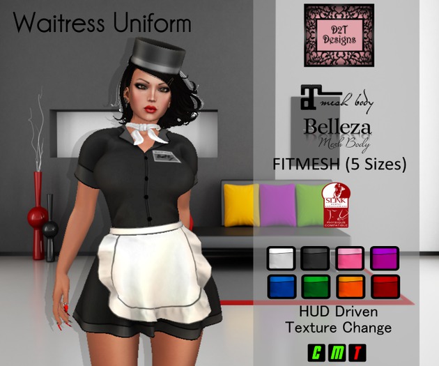[D2T Designs] Waitress Uniform [boxed]