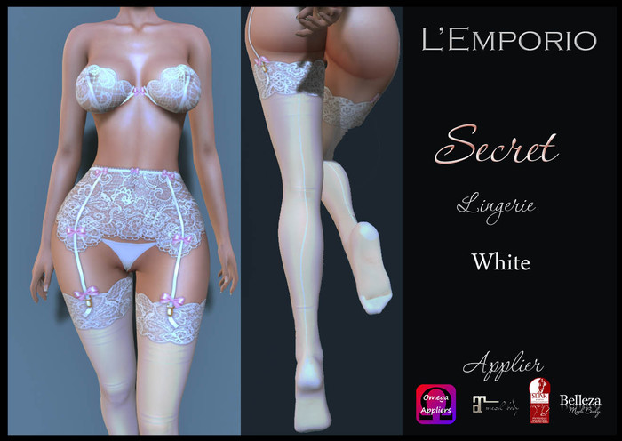 L'Emporio ::*Secret*:: -Lingerie- White    (Boxed)