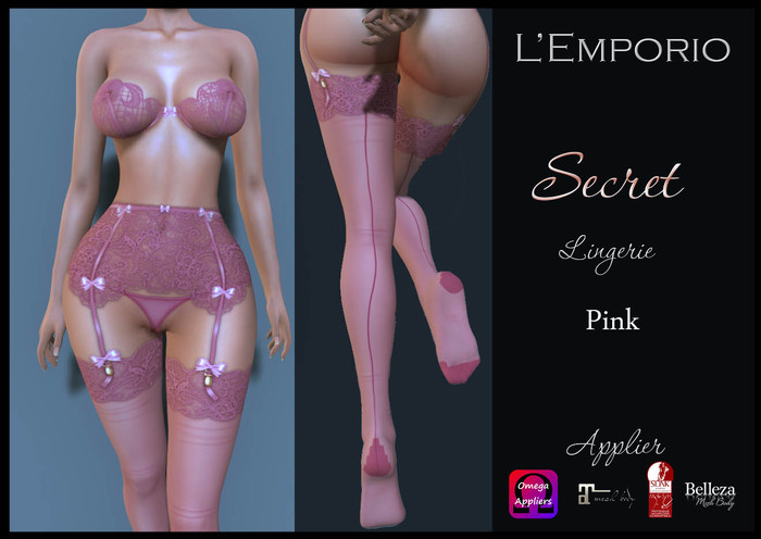 L'Emporio ::*Secret*:: -Lingerie- Pink    (Boxed)