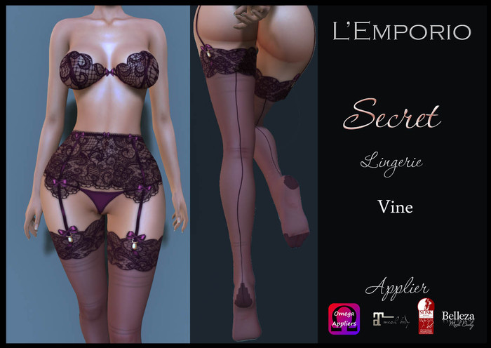 L'Emporio ::*Secret*:: -Lingerie- Vine    (Boxed)
