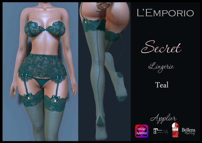 L'Emporio ::*Secret*:: -Lingerie- Teal    (Boxed)