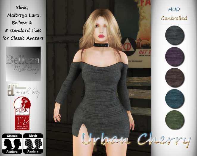***Urban Cherry*** Roxanne Strapless Minidress
