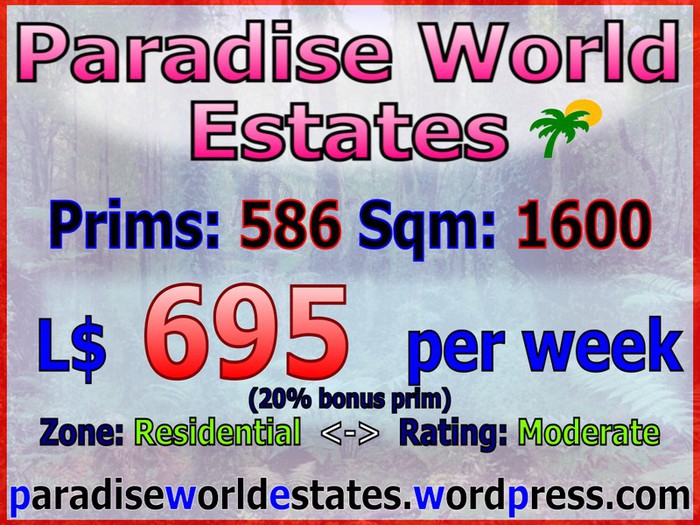 Paradise World Estates - Farming (breedables and residential) region: Claria
