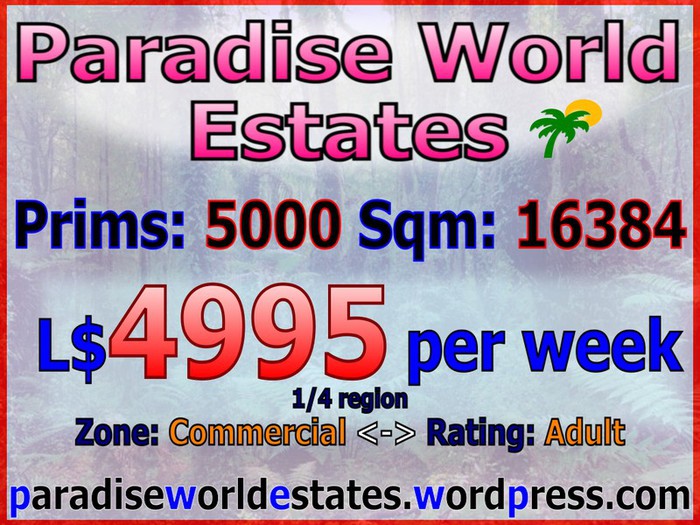 Second Life Marketplace Paradise World Estates Commercial Adult