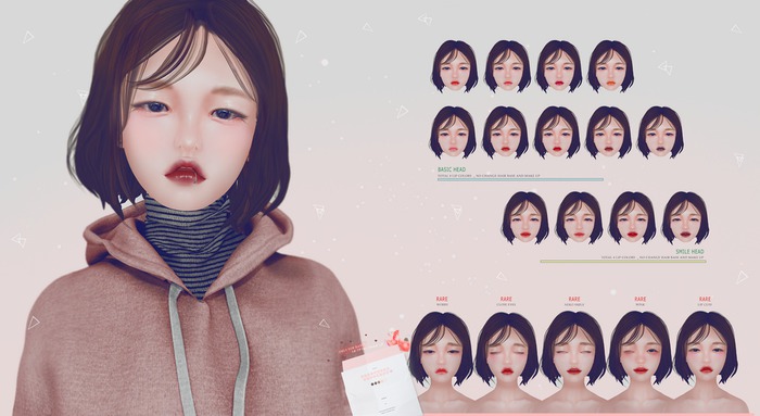 . offbeat . peach mellow : momo head basic 07