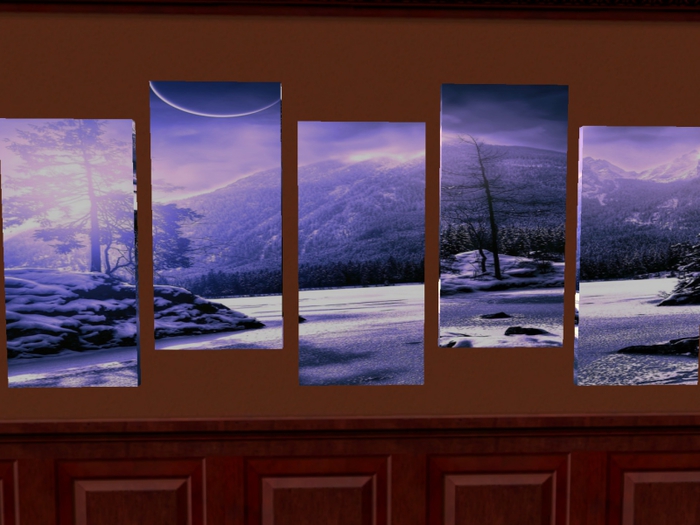 ~ECC~ 5 Panel Canvas  Winter Fantasy