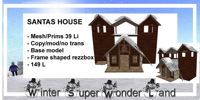 Santa Workshop house REZZFRAME for Basic house