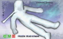 [MF] Mesh frozen dead iceman statue (boxed)
