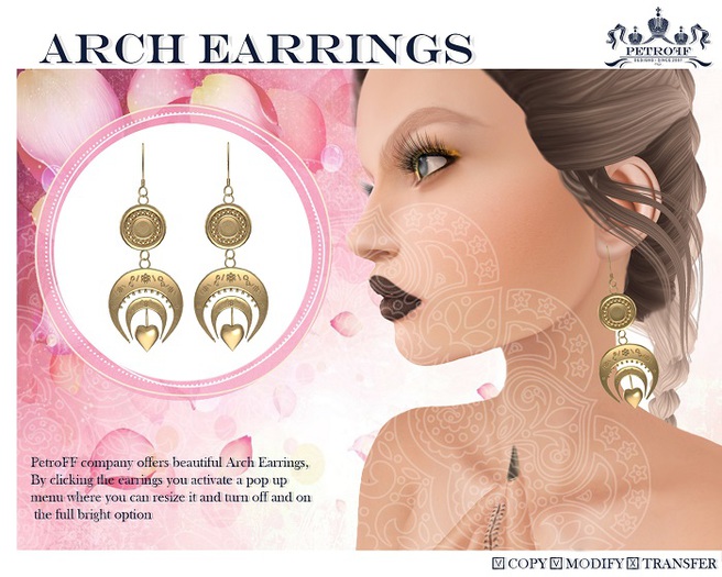 *PetroFF*  Arch Earrings