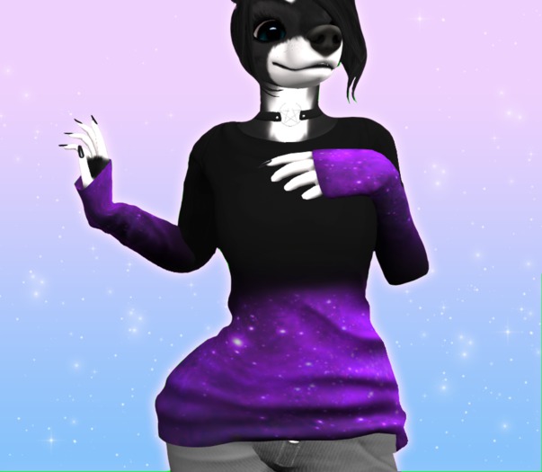 **Toxic Concoctions** - Lazy Long Sleeve - Purple Galaxy