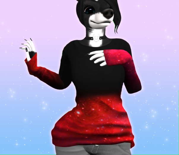 **Toxic Concoctions** - Lazy Long Sleeve - Red Galaxy