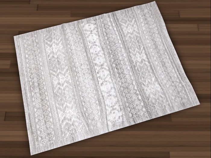 Mesh Rug Winter White