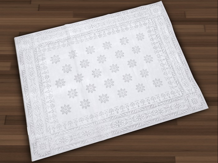 Mesh Rug Winter White 4