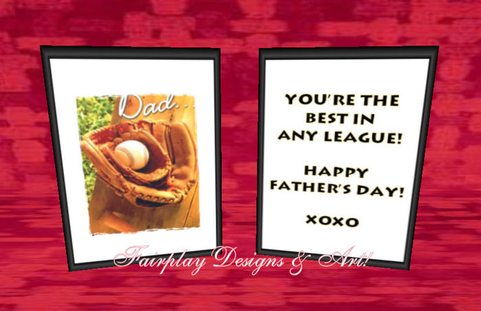 Jumbo Father's Day Card 'You're in the Best in any League'Touch/Switch