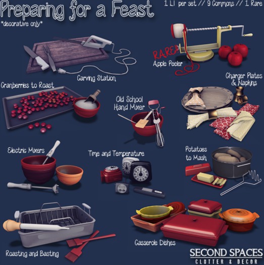 Second Spaces - Preparing for a Feast - apple peeler RARE