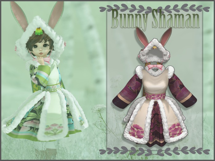 {MB} Plum Garden Shaman Dress Kemono