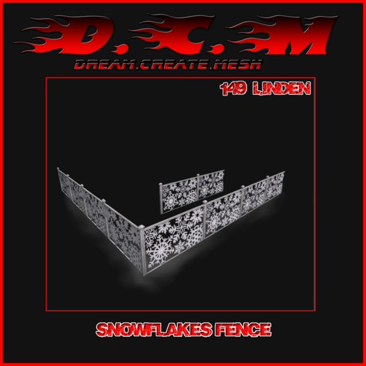 D.C.M Snowflakes Fence