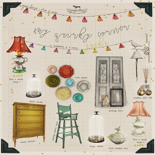 VESPERTINE My Quirky Corner Complete Set