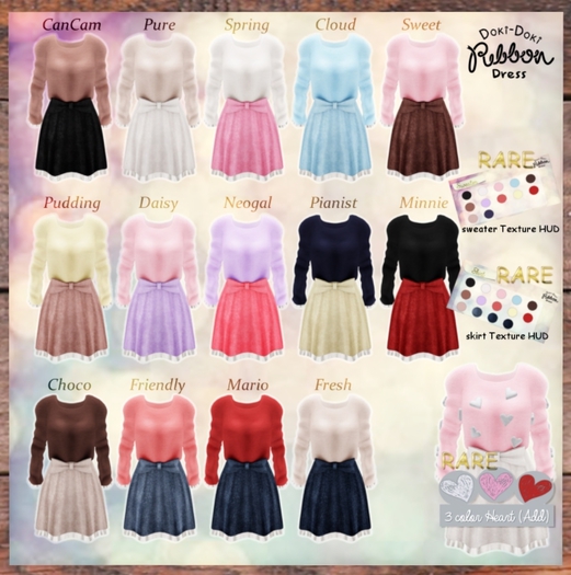 "mignon." -doki doki Ribbon Dress. choco XS-S