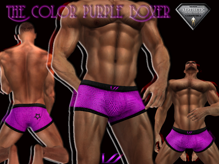 Color Purple Boxer by WhatEver