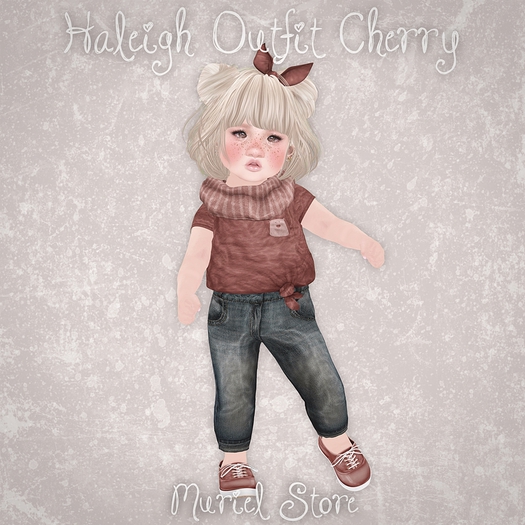 Muriel. Haleigh Outfit - Cherry
