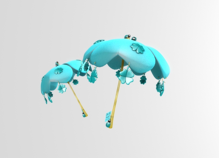 Mesh Cute Pastel Umbrella Box No.5