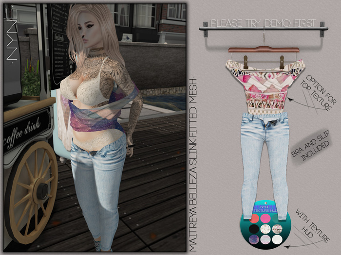 [NYNE] Chill Outfit (w.Hud) - light Jeans