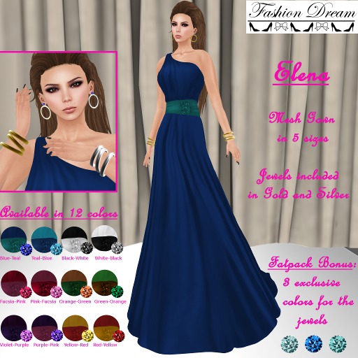 Fatpack Elena Gown - Fasion Dream