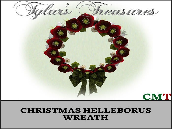 .:TT:.   CHRISTMAS  HELLEBORUS WREATH BOX