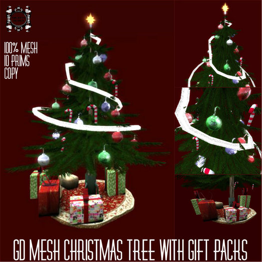 GD MESH CHRISTMAS TREE WITH GIFT PACKS