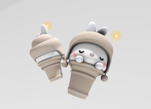 15 Little Bunny Cream deco light