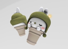 12 Little Bunny Cream  deco light Box