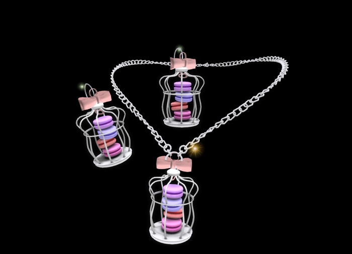 18 Cute Macaron Earrings & Necklace Box 2