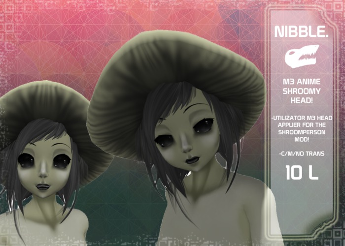 Nibble. M3 Shroomperson Head Applier! (boxed)