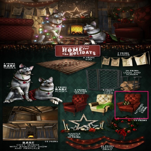 RO - Home for the Holidays - Patterned Chair