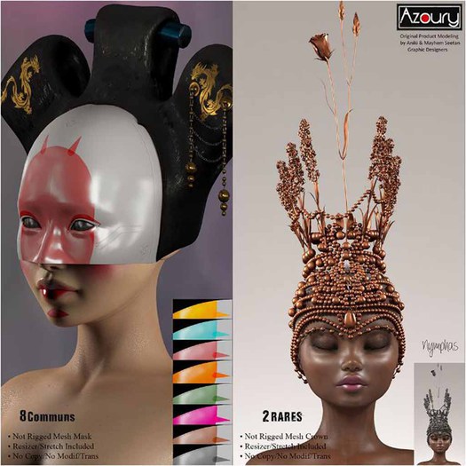 AZOURY - Nymphas Mask [Green]