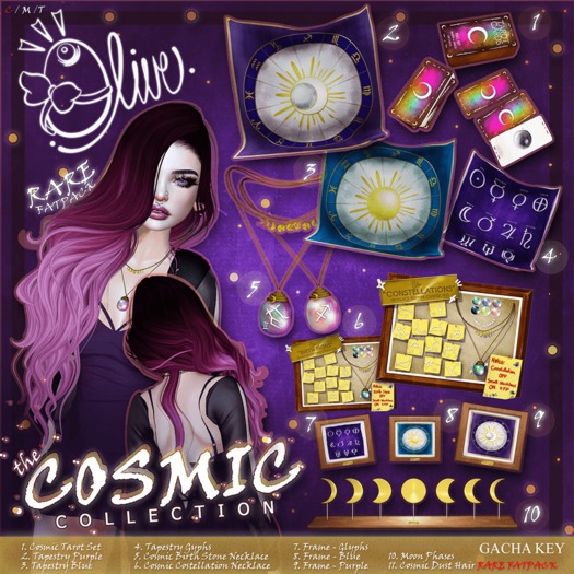 .Olive. the Cosmic Natal Chart Frame Sun
