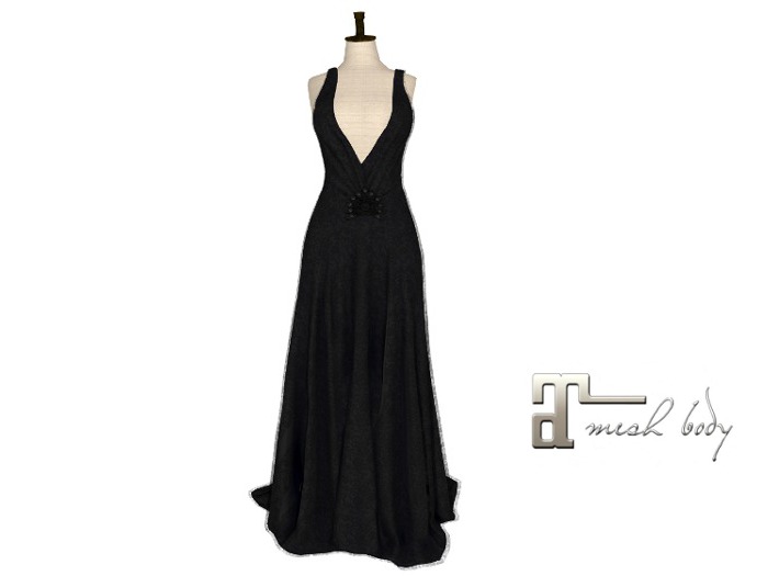 [FM] Black Lace Gown - Maitreya - Demo